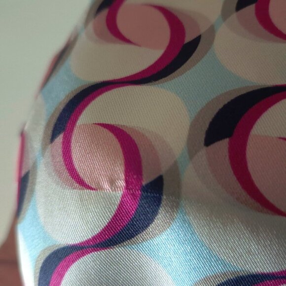 NWT Olivia Palermo printed halter silk maxi dress - Picture 11 of 13